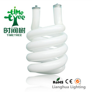 Half Spiral Hologen Energy Saving Lighting Glass Tube 9mm with The Length of 40mm (H-HS-9-1.5T-53)